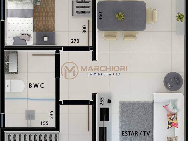 #1091 - Apartamento para Venda em Cascavel - PR - 2